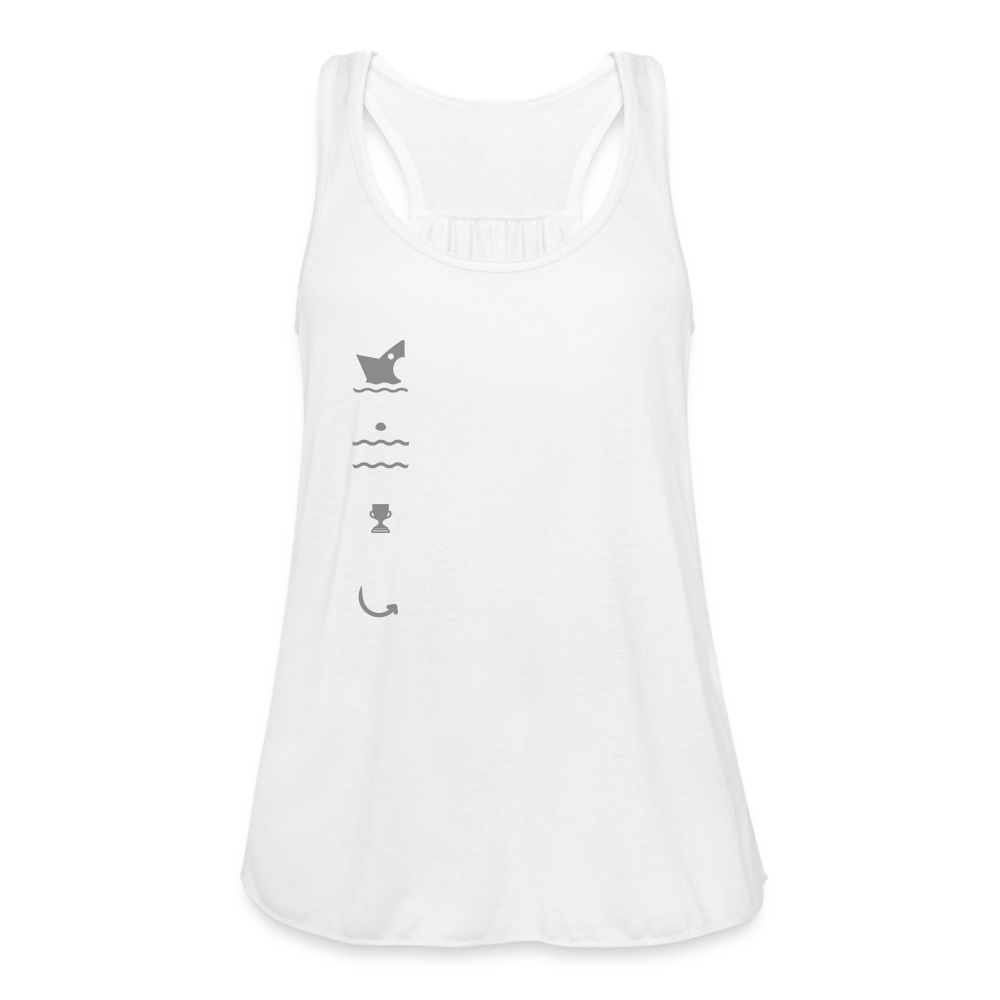 Women's Flowy Tank Top by Bella - white