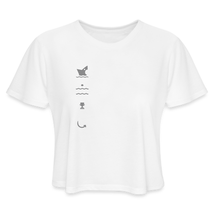 Women's Cropped T-Shirt - white