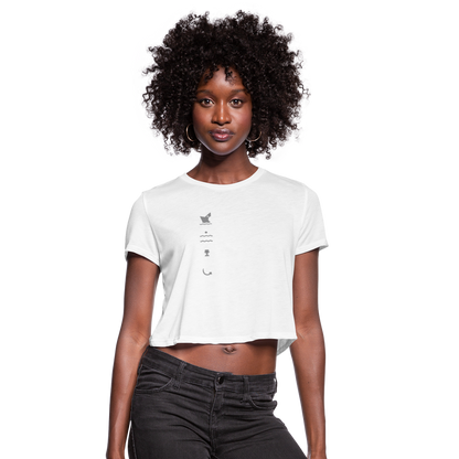 Women's Cropped T-Shirt - white