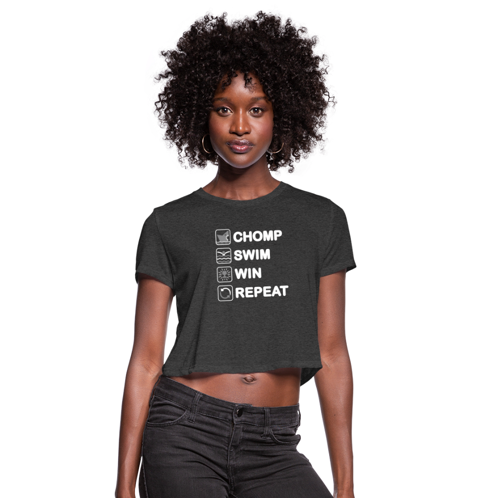 Women's Cropped T-Shirt - deep heather