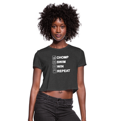 Women's Cropped T-Shirt - deep heather