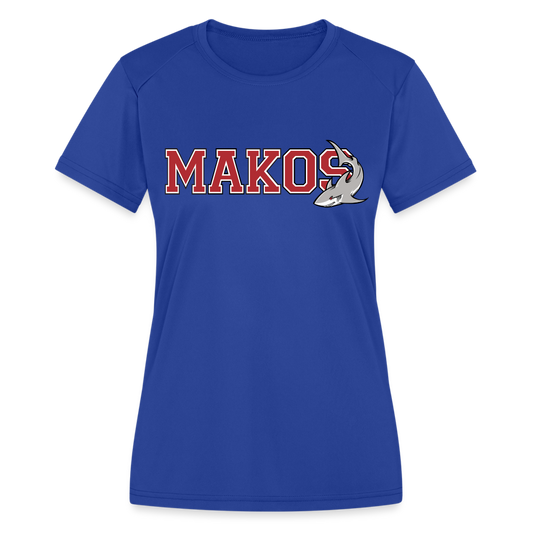 Women's Moisture Wicking Performance T-Shirt - royal blue