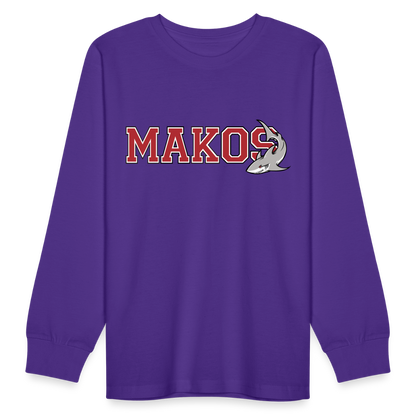 Kids' Long Sleeve T-Shirt - dark purple