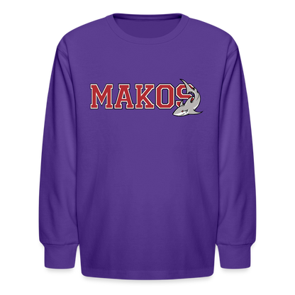 Kids' Long Sleeve T-Shirt - dark purple