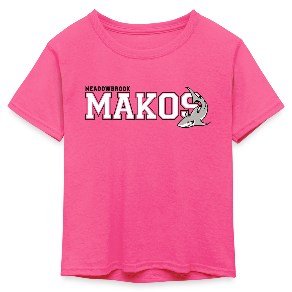 Kid's 50/50 Neon T-Shirt - neon pink