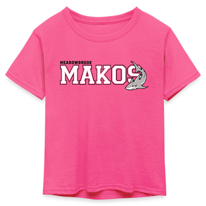 Kid's 50/50 Neon T-Shirt - neon pink