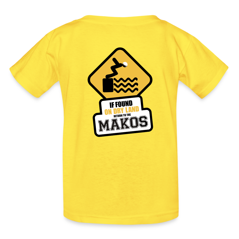 Hanes Youth Tagless T-Shirt - yellow