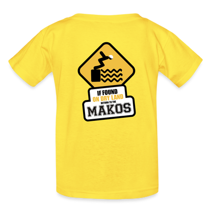 Hanes Youth Tagless T-Shirt - yellow