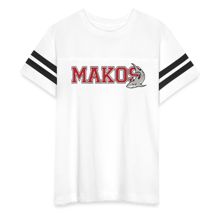 Kid's Football Tee (Red) - white/black