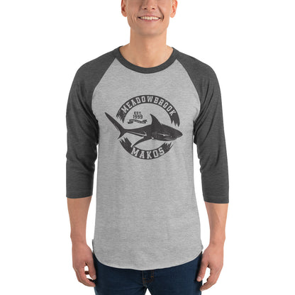 Adult 3/4 sleeve raglan shirt